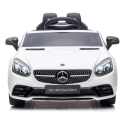 Jeździk na akumulator Mercedes BENZ SLC300 Cabrio biały, dźwięki, światła, pilot Sun Baby J04.009.1.4